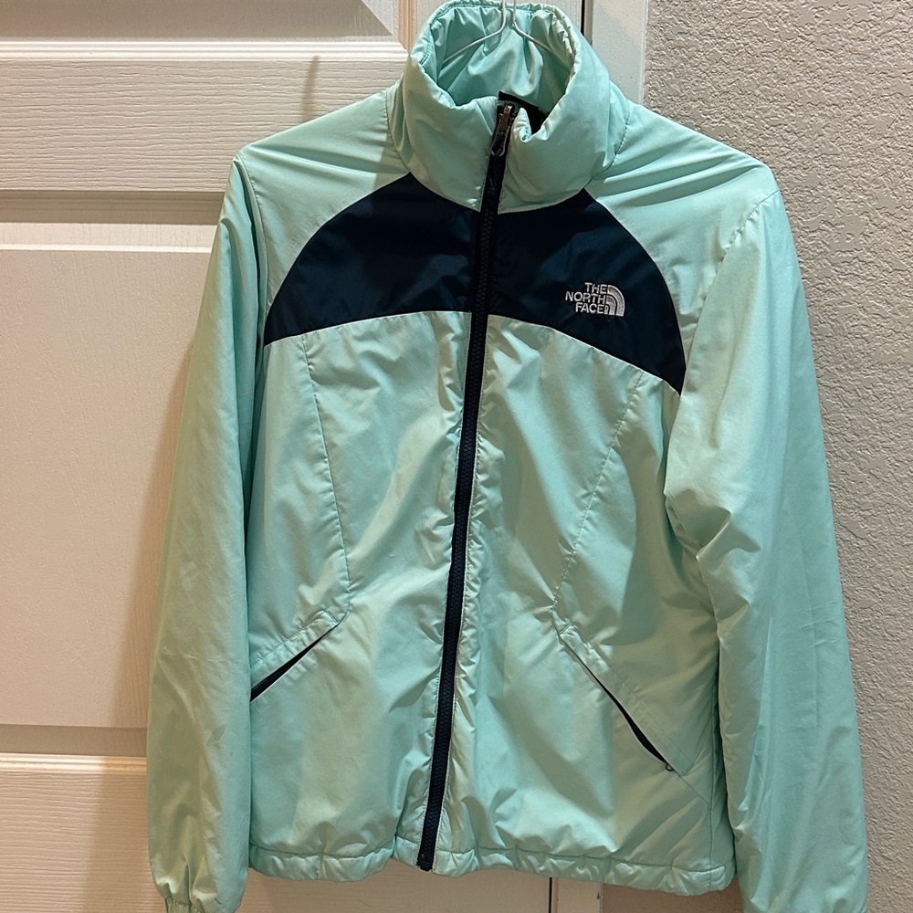 The North Face Women's Mint Green and Black Lightweight Jacket